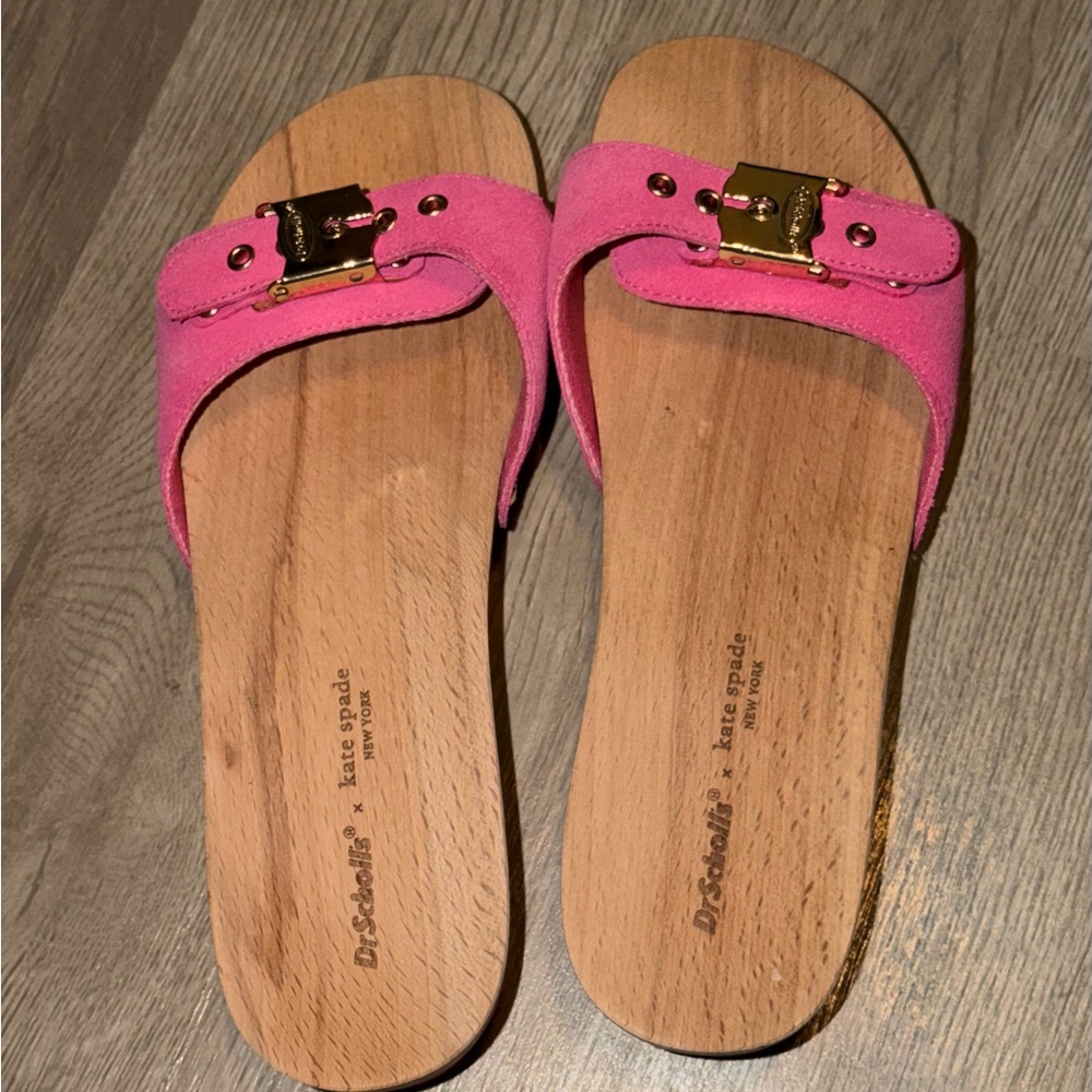Kate Spade Pink Leather Mules